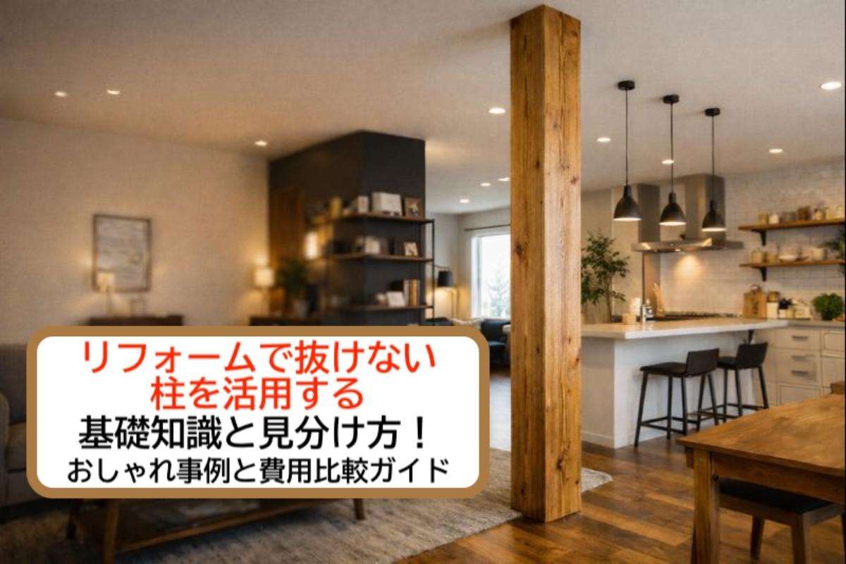 リフォームで抜けない柱を活用する基礎知識と見分け方！おしゃれ事例と費用比較ガイド