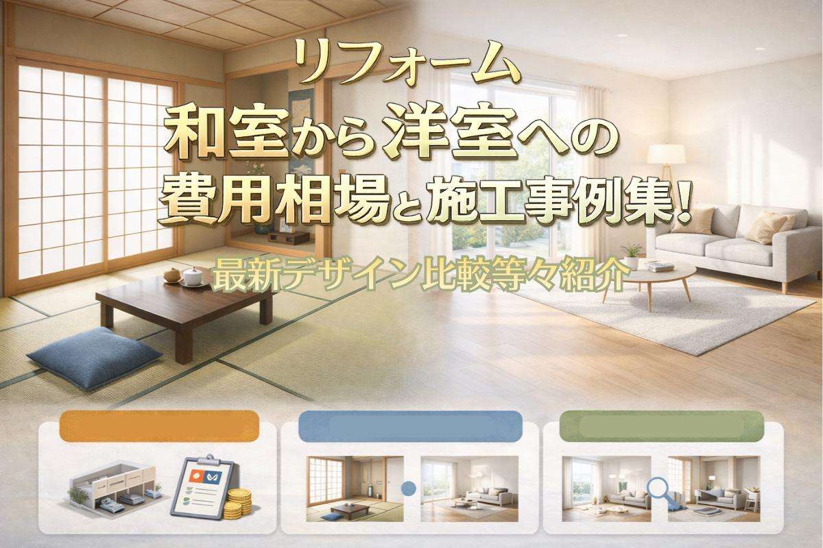 リフォーム和室から洋室への費用相場と施工事例集！最新デザイン比較等々紹介